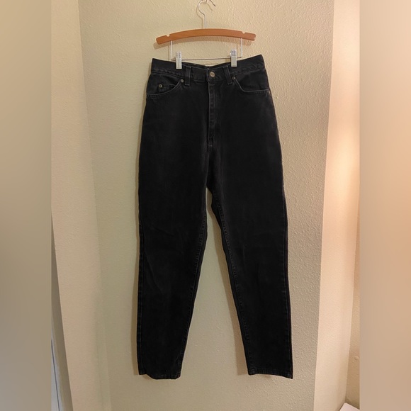 Vintage L.L. Bean Black Raw Denim- Straight Leg - Picture 1 of 4